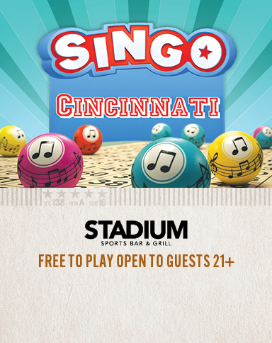 Singo Cincinnati, Stadium Sports Bar & Grill, Free To Play Open To Guests 21+